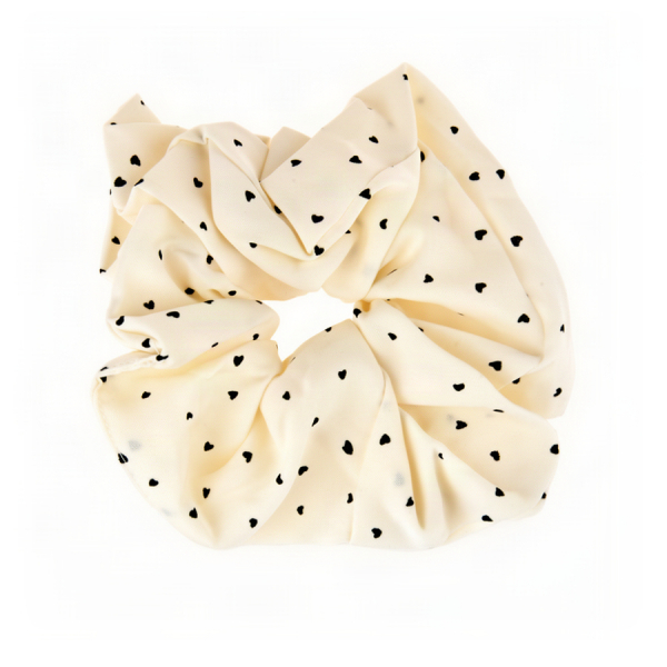elastic de păr damă textil bej