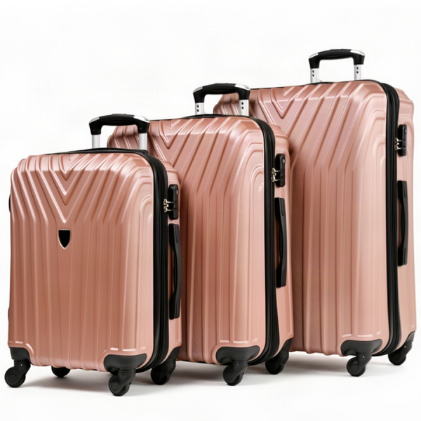 big suitcase ABS plastic pink 0163668