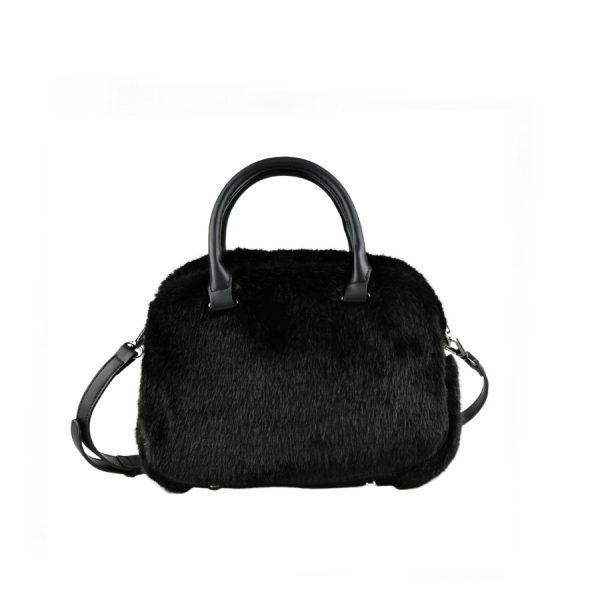 geantă damă piele ecologică/textil negru 0163294