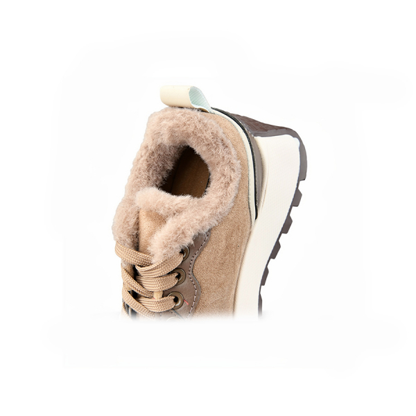 adidași damă textil/piele ecologică maro deschis 0162692