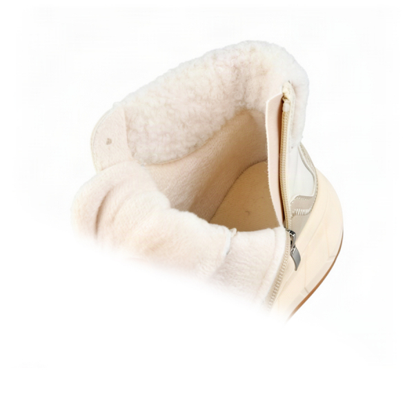 lady's boots eco leather/textile beige 0162340