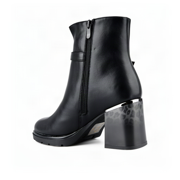 botine damă piele ecologică negru 0162487