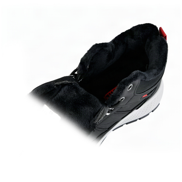 men's boots eco leather/textile black 0162597