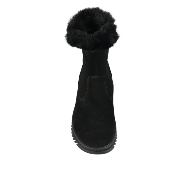 botine damă piele naturală negru 0163052