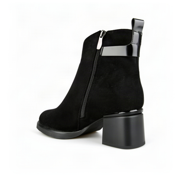 botine damă textil negru 0163400