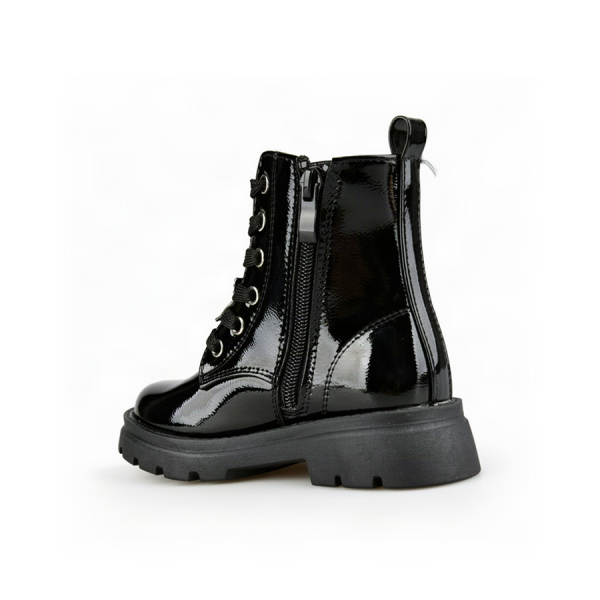 kids boots synthetic leather black 0162557