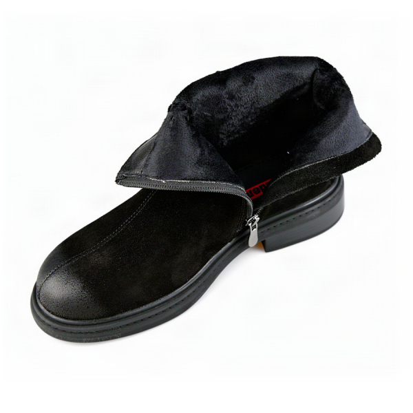 lady's boots genuin leather black 0162685
