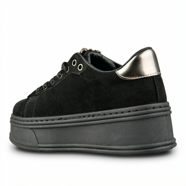 adidași damă textil/piele ecologică negru 0162706