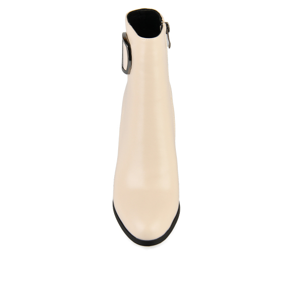 lady's boots synthetic leather beige 0162119
