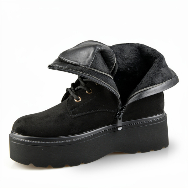 botine damă textil negru 0162520