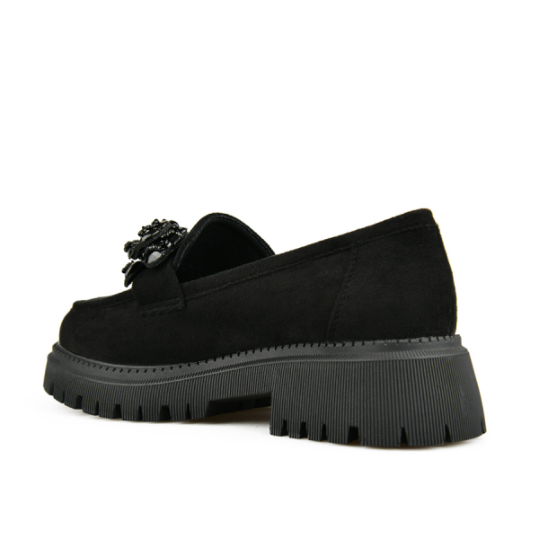 pantofi damă textil negru 0163256