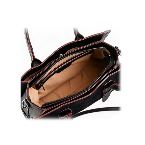 lady's bag synthetic leather/textile black 0163267