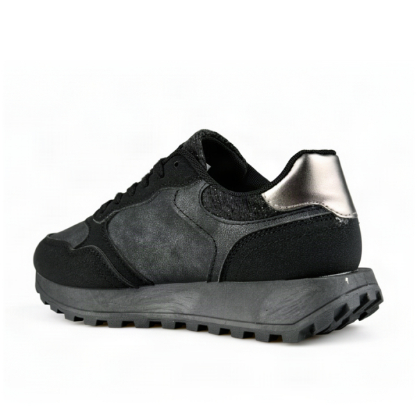 adidași damă piele ecologică/textil negru 0162585