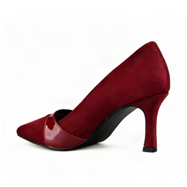 lady's shoes textile/synthetic leather red 0162997