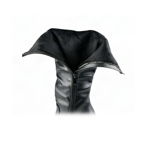 cizme damă piele ecologică/textil negru 0162839