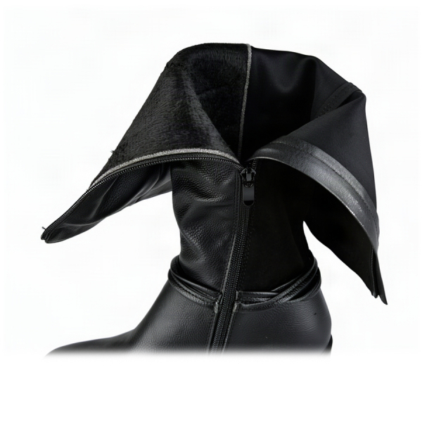 cizme damă textil/piele ecologică negru 0162507
