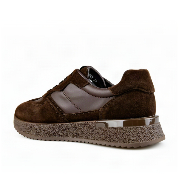 adidași damă piele naturală maro 0163342