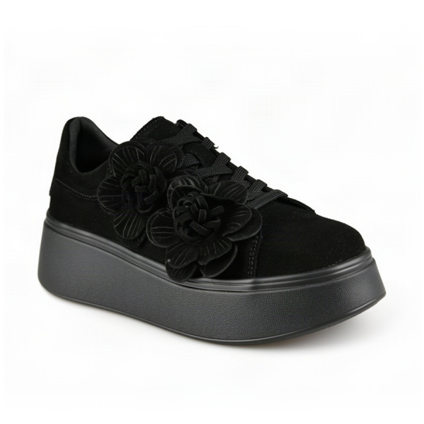 pantofi damă piele naturală negru 0163086
