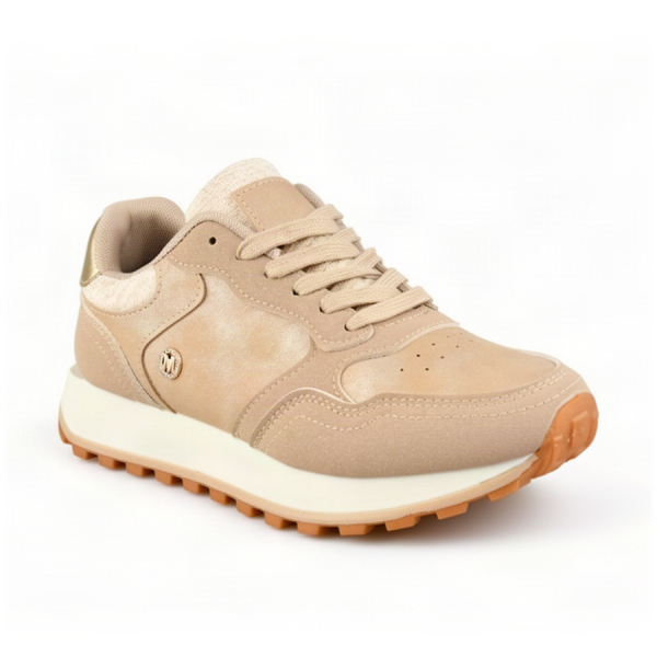adidași damă piele ecologică/textil bej 0162586