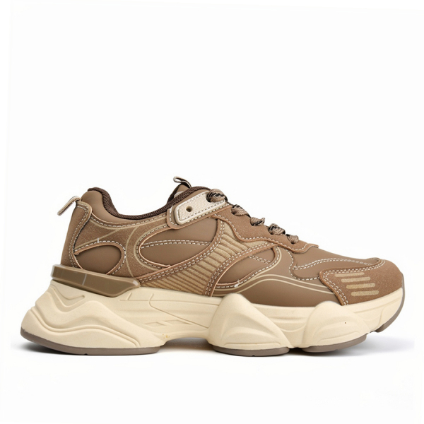 adidași damă piele ecologică maro deschis