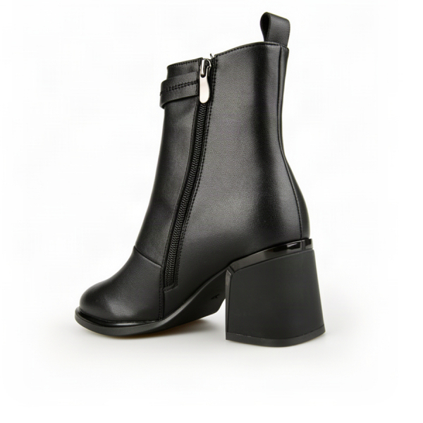 lady's boots genuin leather black 0162647