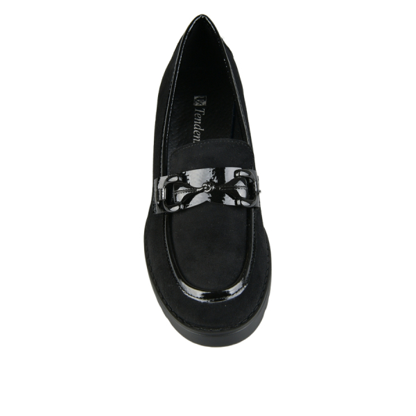 pantofi damă textil/piele ecologică negru 0162900