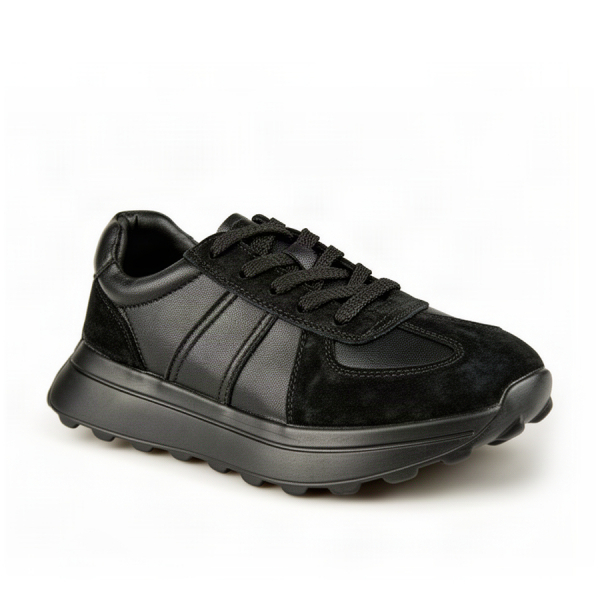 adidași damă piele naturală negru 0163194