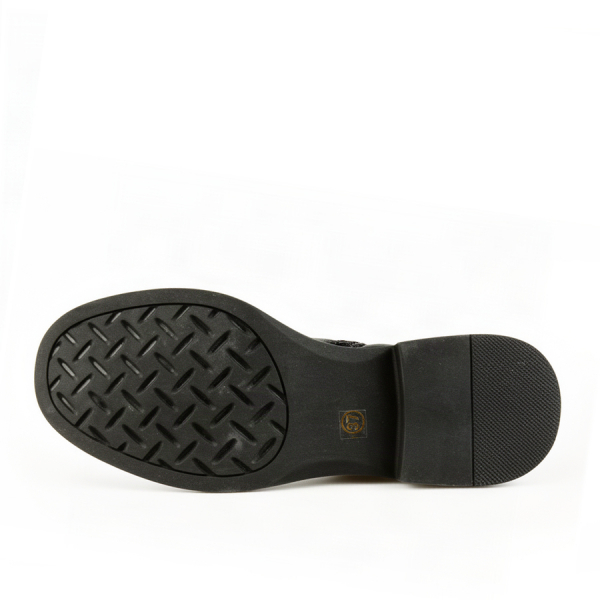 lady's boots genuin leather black 0163379
