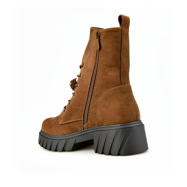 lady's boots textiles brown 0162796