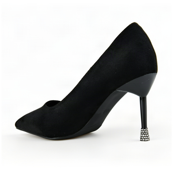 pantofi damă textil negru 0162990