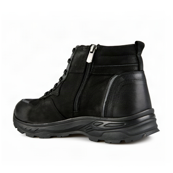 botine bărbați piele naturală negru 0164075