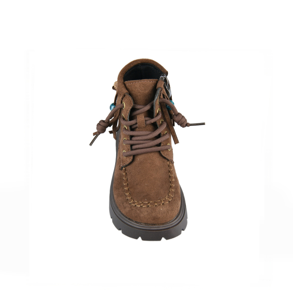 botine damă textil maro 0164167