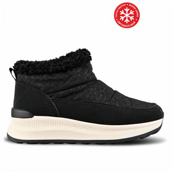 lady's apresque textile/eco leather black