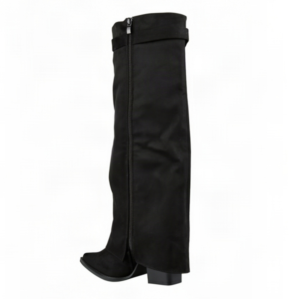 cizme damă textil negru 0163210