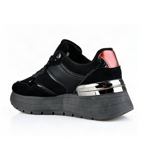 adidași damă piele ecologică/textil negru 0162584
