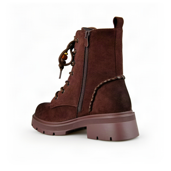 lady's boots textiles brown 0162419
