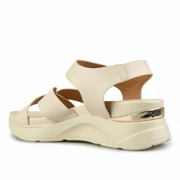 lady's sandals synthetic leather white 0161163