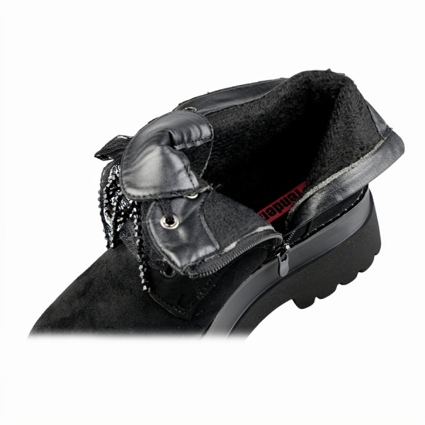 botine damă textil negru 0162575