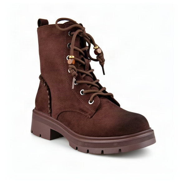 lady's boots textiles brown 0162419