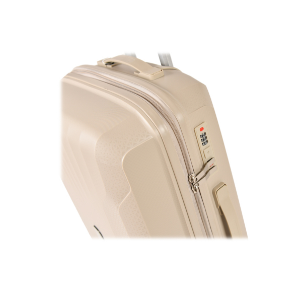 medium suitcase polypropylene beige 0161422