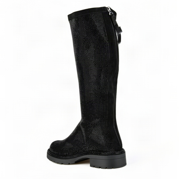 cizme damă textil negru 0162444