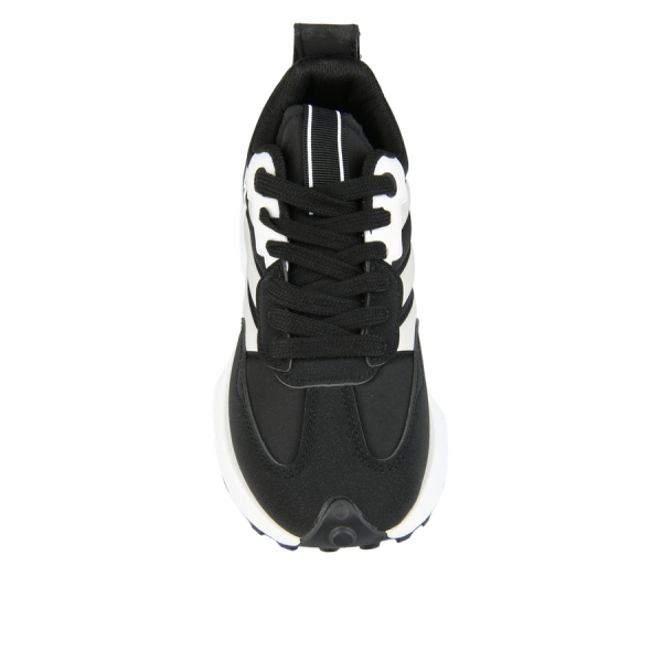 adidași damă textil/piele ecologică negru 0163173