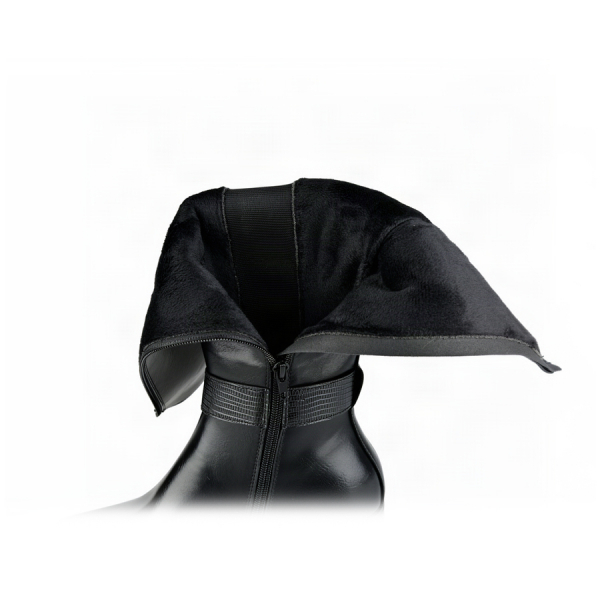 cizme damă piele ecologică/textil negru 0162920
