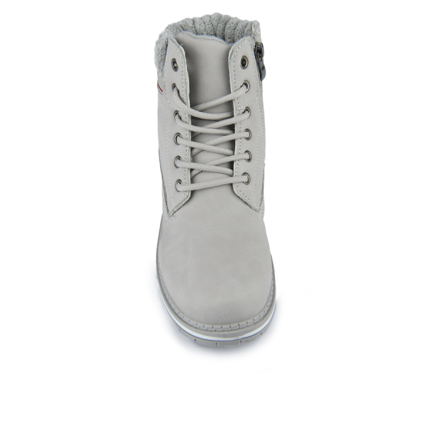 botine damă piele ecologică gri 0164212