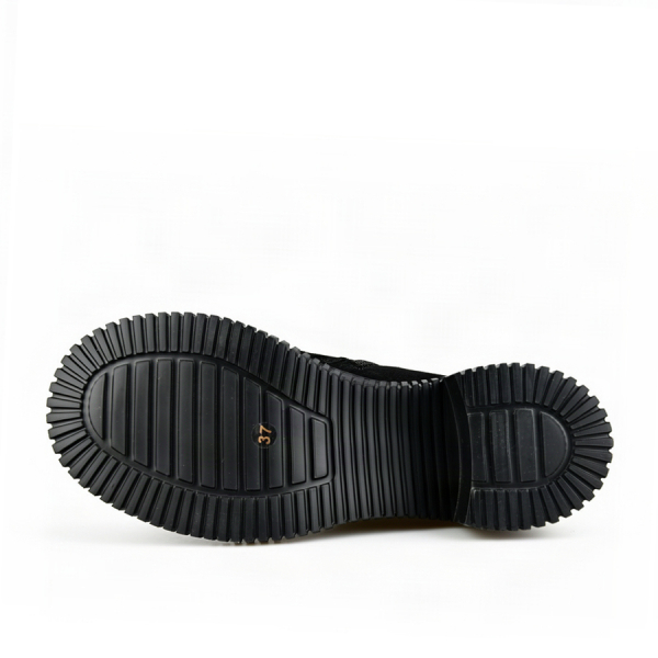 lady's boots genuin leather black 0163070