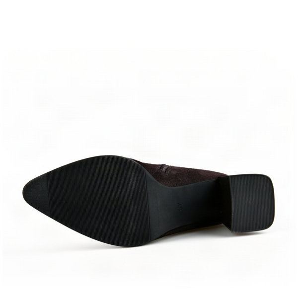 botine damă piele naturală maro închis 0162881