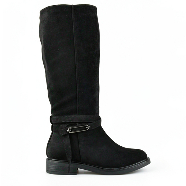 cizme damă textil negru