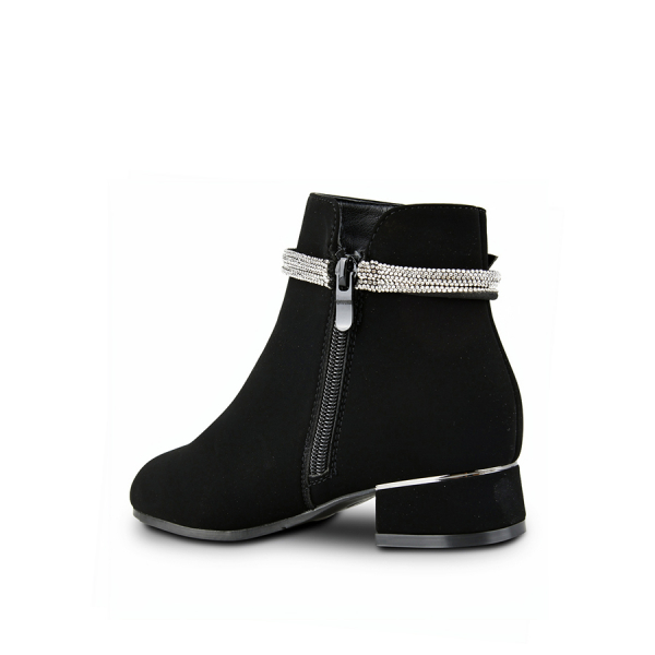 botine copii textil negru 0162534