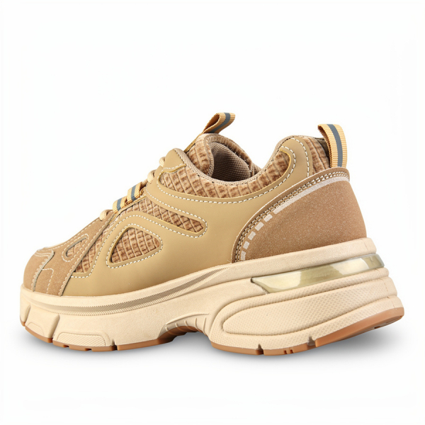 adidași damă piele ecologică/textil maro deschis 0162727