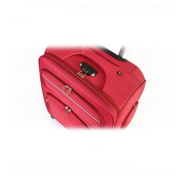 big suitcase textile red 0163734